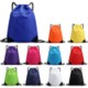 Picture of COMPACT OXFORD DRAWSTRING BACKPACK RUCKSACK with Zipper Pocket