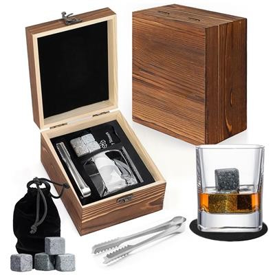 Picture of WINE CHILLING STONES SINGLE GLASS SET