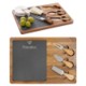 Picture of 33X28CM ACACIA WOOD & SLATE CHEESE BOARD SET
