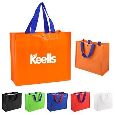 Picture of LAMINATED PP SHOPPER TOTE BAG with 10 Inch Gusset