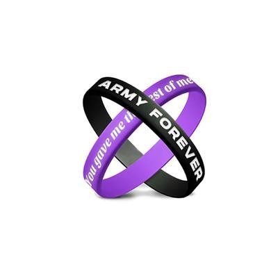 Picture of COLOR FILLED SILICON WRISTBANDS