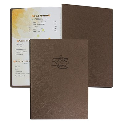 Picture of 11X8,5 INCH LEATHERETTE MENU COVER (12 VIEW)