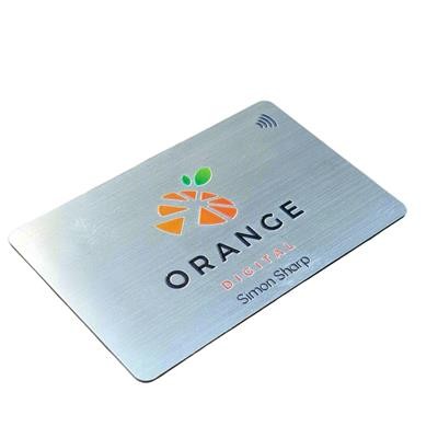 Picture of SMART NFC BRUSHED METAL BUSINESS CARD