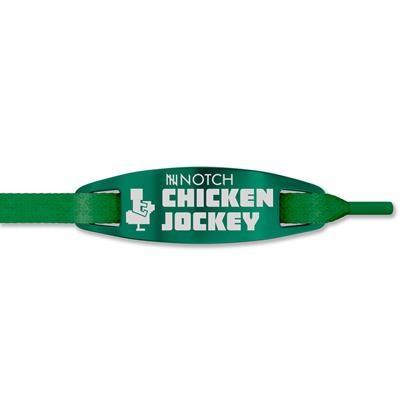 Picture of NOTCH® LACE TAG MADE FROM ALUMINIUM in Vibrant Anodised Green Colour