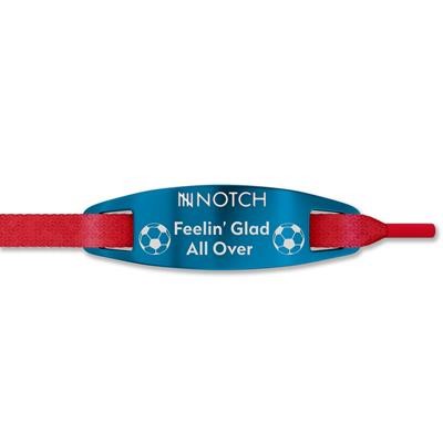 Picture of NOTCH® LACE TAG MADE FROM ALUMINIUM in Vibrant Anodised Midnight Blue Colour