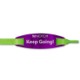 Picture of NOTCH® LACE TAG MADE FROM ALUMINIUM in Vibrant Anodised Purple Colour