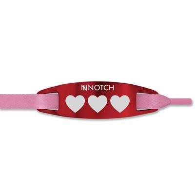 Picture of NOTCH® LACE TAG MADE FROM ALUMINIUM in Vibrant Anodised Red Colour