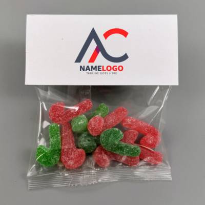 Picture of HEADER SWEETS BAG - FIZZY CANDY CANES - 40G.