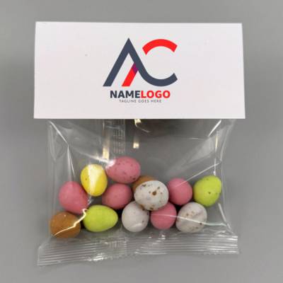Picture of HEADER SWEETS BAG - CHOCOLATE MINI EGGS - 40G