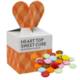 Picture of HEART TOP SWEETS CUBE - CHOCOLATE BEANS - 40G