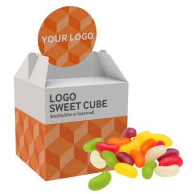 Picture of LOGO TOP SWEETS CUBE - JELLY BEANS - 40G
