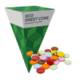 Picture of MAXI ECO SWEETS CONE PYRAMID - CHOCOLATE BEANS - 60G
