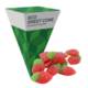 Picture of MAXI ECO SWEETS CONE PYRAMID - FIZZY STRAWBERRIES - 60G