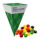 Picture of MAXI ECO SWEETS CONE PYRAMID - SKITTLES - 60G