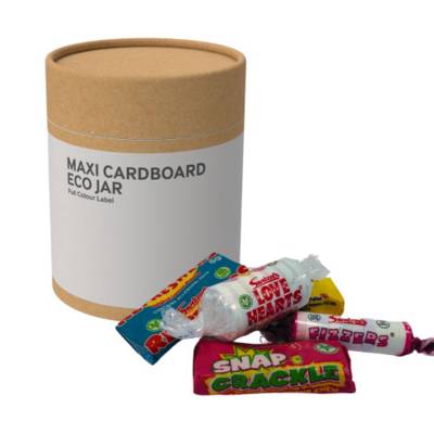 Picture of MAXI ECO SWEETS JAR - CARDBOARD CARD TUBE - SWIZZELS MINI MIX - 60G