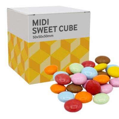 Picture of MIDI SWEETS CUBE - CHOCOLATE BEANS - 40G