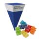 Picture of MIDI ECO SWEETS CONE PYRAMID - VEGAN FIZZY BEARS - 40G