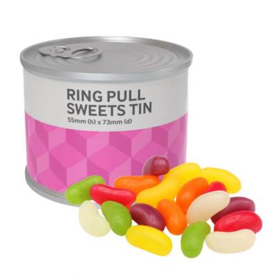 Picture of RING PULL SWEETS TIN - JELLY BEANS - 50G