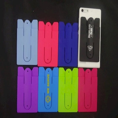 Picture of TWO FUNCTION SOFT SILICON CELL PHONE KICKSTAND & WALLET