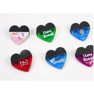 Picture of HEART SHAPE PLASTIC MAGNETIC CLIP