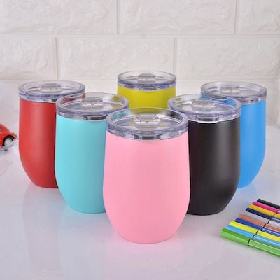 Picture of STAINLESS STEEL METAL EGG SHAPE WINE CUP