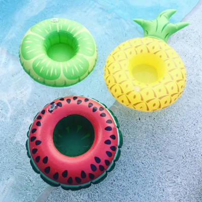 Picture of PVC INFLATABLE PINEAPPLE FLOATING COASTER CUP HOLDER