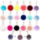 Picture of POM FUR BALL KEYRING CHAIN FLUFFY ACCESSORIES