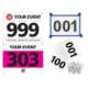 CUSTOM RACE NUMBER BIBS image 2
