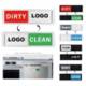 Picture of DISHWASHER MAGNET DIRTY CLEAN SIGN