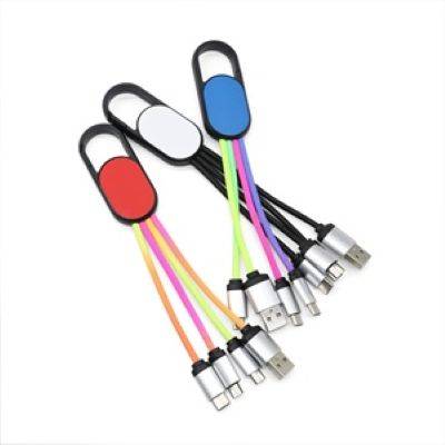 Picture of 3-IN-1 CHARGER BUDDY with Carabiner Clip.