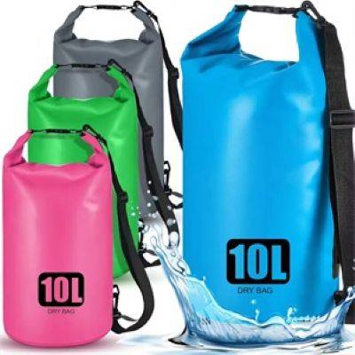 Picture of 10L PVC PORTABLE WATERPROOF BUCKET ROLL FOLDING DRIFTING BAG