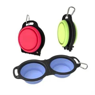 Picture of PORTABLE COLLAPSIBLE DOG DOUBLE BOWLS