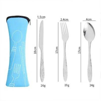 Picture of 3-PIECE (KNIFE, FORK, SPOON) REUSABLE FLATWARE SETS