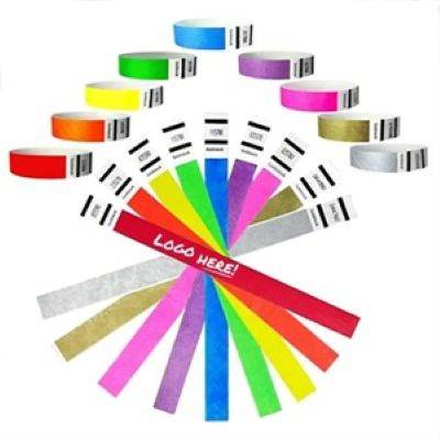 Picture of DISPOSABLE PAPER WRISTBANDS FOR EVENTS.