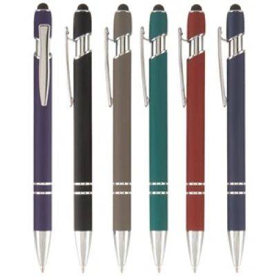 Picture of ELLIPSE SOFTY STYLUS LASER ENGRAVED METAL PEN.