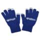 Picture of NAVY BLUE COLOUR TOUCH SCREEN GLOVES with White Imprinted