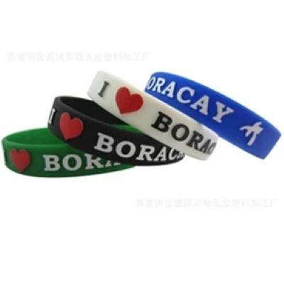 Picture of CUSTOM EMBOSSED OR SILKSCREEN SILICON WRISTBANDS & BRACELETS