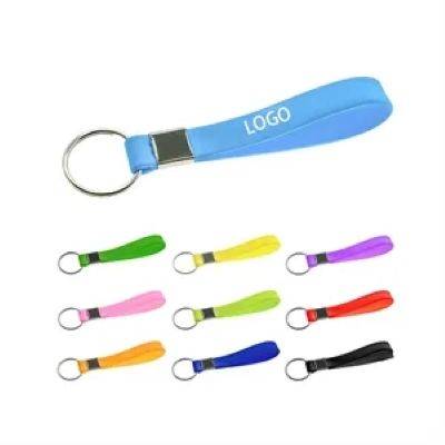 Picture of PRINTED SILICON WRIST BAND with Keyring Chain