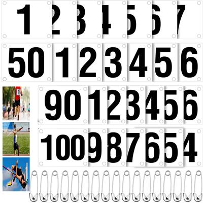 Picture of RUNNING BIB NUMBER with Safety Pins
