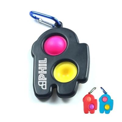Picture of ASTRONAUT PUSH BUBBLE FIDGET SENSORY TOY with Carabiner