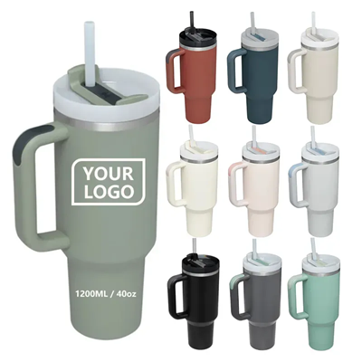 Picture of 40OZ STAINLESS STEEL METAL MUG with Handle H2