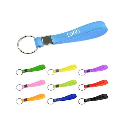 Picture of PRINTED SILICON WRIST BAND with Keyring Chain