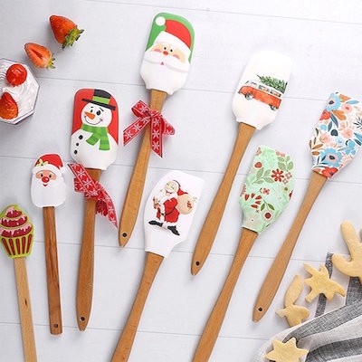 Picture of CHRISTMAS SILICON RUBBER SPATULA SET