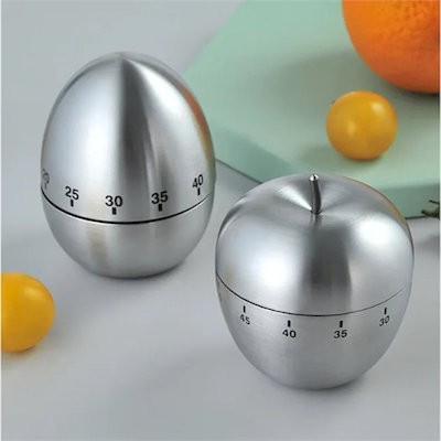 Picture of STAINLESS STEEL EGG SHAPE KITCHEN TIMER