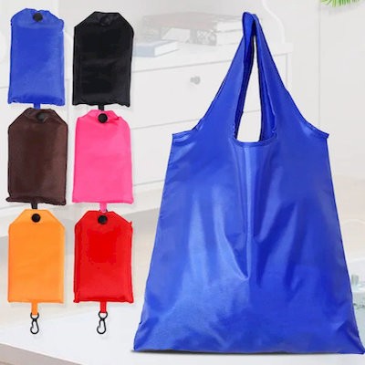 Picture of LARGE RESUABLE POLYESTER FOLDING GROCERY TOTE BAG