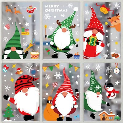 Picture of DIY SNOWMAN CHRISTMAS WINDOW DECORATION STICKER