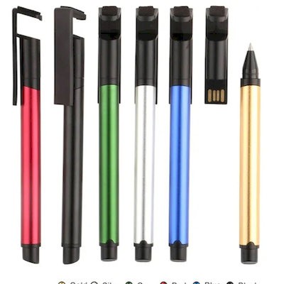 Picture of 2GB USB PEN FLASH DRIVE AND MOBILE PHONE HOLDER