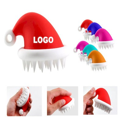 Picture of CHRISTMAS FATHER CHRISTMAS SANTA HAT SILICON MASSAGE COMB