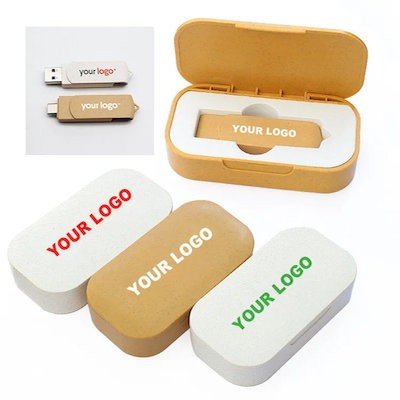 Picture of WHEAT STRAW USB FLASH DRIVE SET
