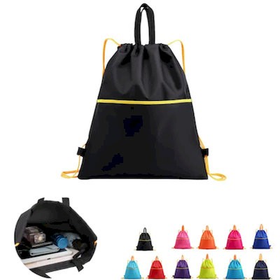 Picture of WATERPROOF DRAWSTRING GYM TRAVEL BACKPACK RUCKSACK